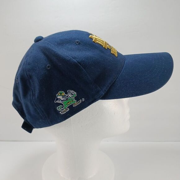 NWOT Vintage Notre Dame Fighting Irish Starter Navy Blue Strapback Hat Cap Fit - Picture 6 of 10